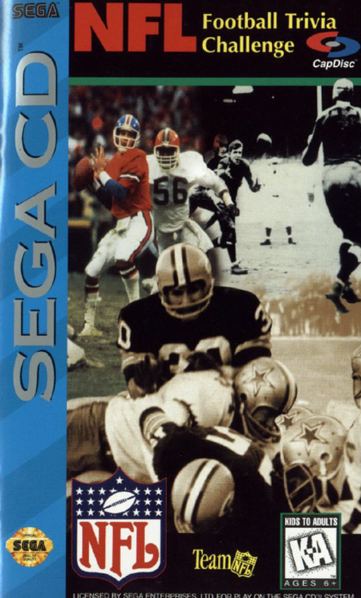 NFL Football Trivia Challenge (USA) Sega CD Game Cover